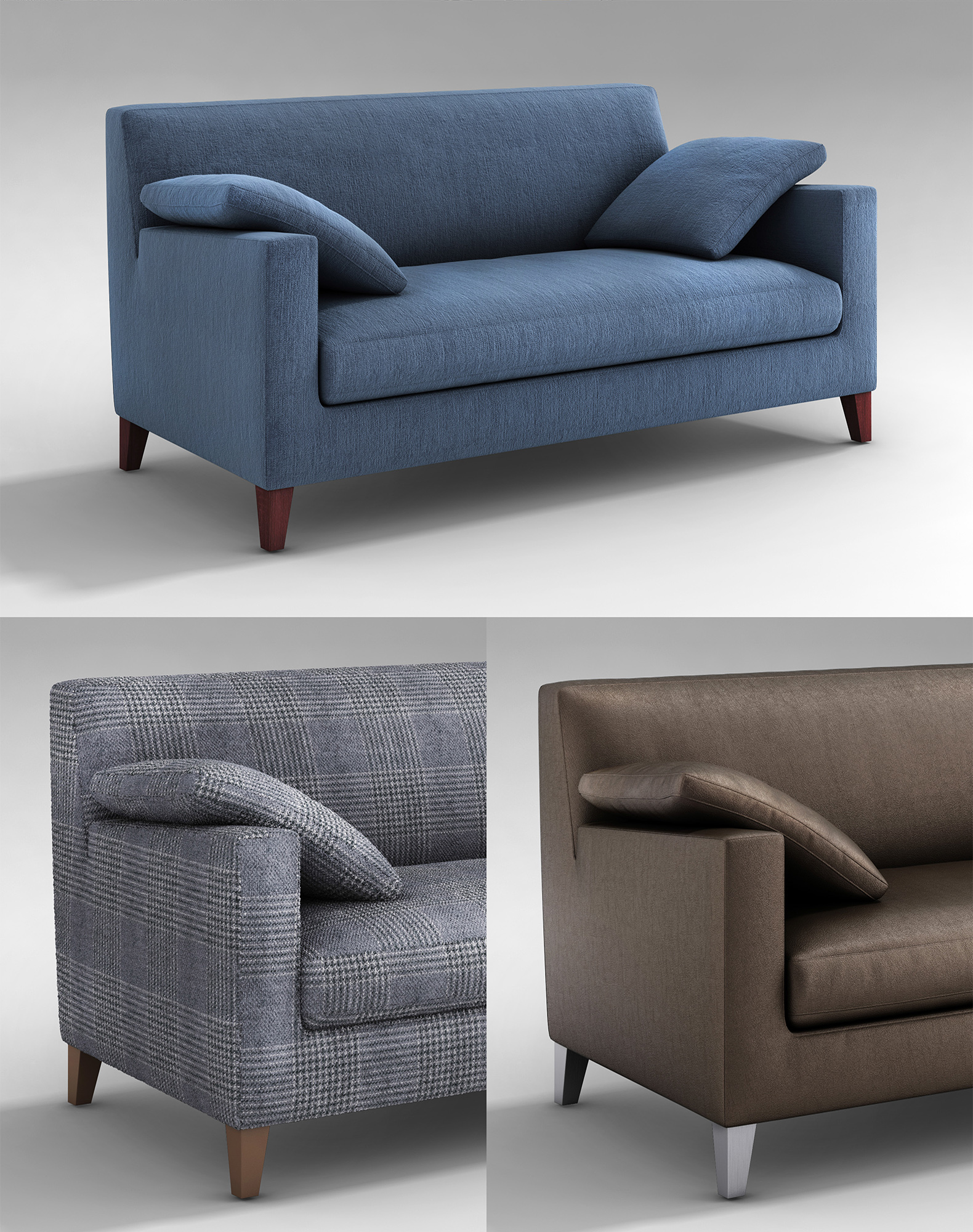 sofa mapeado telas 3d